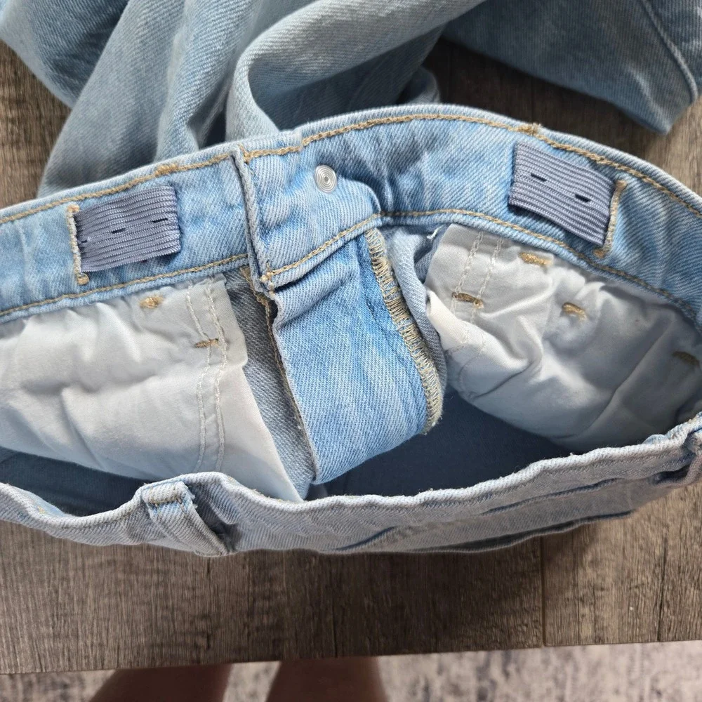 Old Navy Girls Light Wash High Rise Distressed Flare Jeans Size 10 730769-00